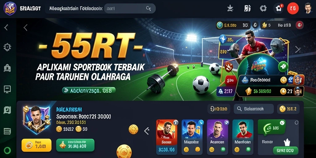 Tampilan gameplay yang menarik dari aplikasi Sportsbook 55RT.