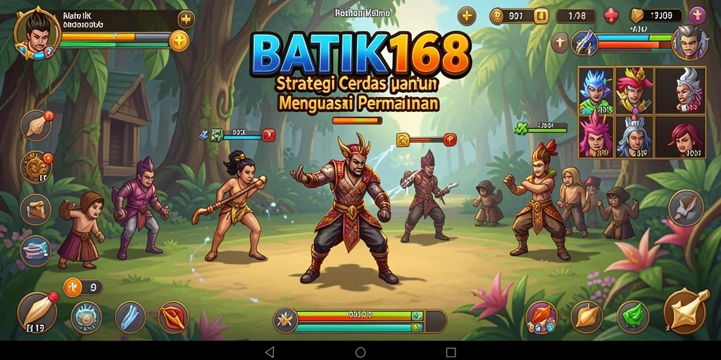Tampilan gameplay menegangkan dan penuh strategi dari BATIK168.