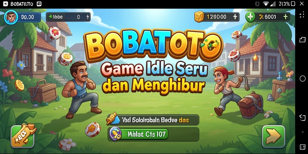 Screenshot gameplay BOBATOTO menampilkan kemeriahan permainan Idle.