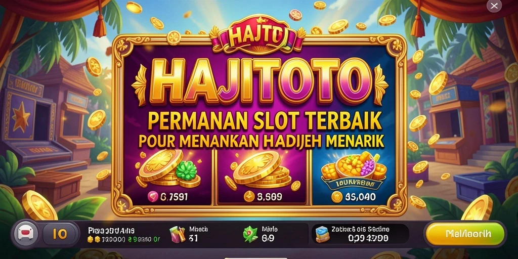 Tampilan screenshot utama <strong>HAJITOTO</strong> yang menunjukkan gameplay seru dan fitur menarik.