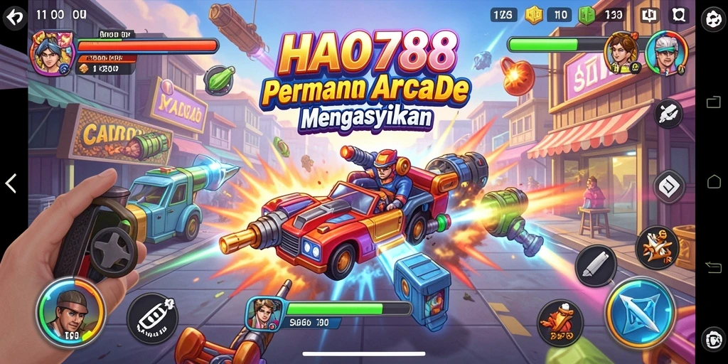 Tampilan gameplay HAO788 yang penuh warna dan tantangan seru.