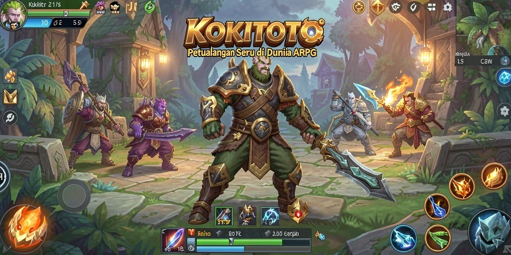 Screenshot gameplay KOKITOTO menampilkan aksi seru dan grafis yang memukau.