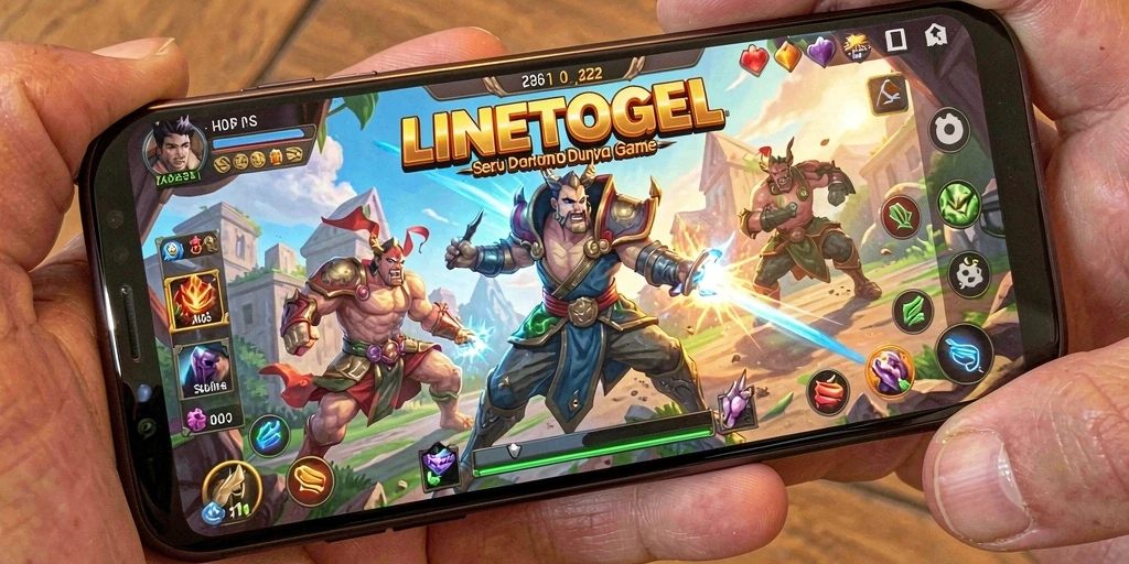 Screenshot aksi pertarungan seru dari LINETOGEL.