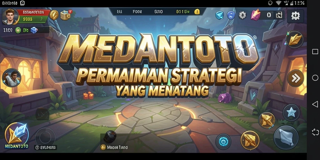 Tangkapan layar MEDANTOTO dengan tampilan strategi permainan yang mendebarkan.