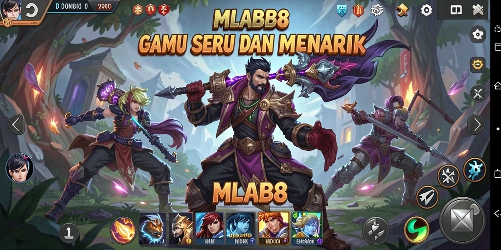 Tampilan gameplay Domino seru di MLBB8 yang penuh strategi.