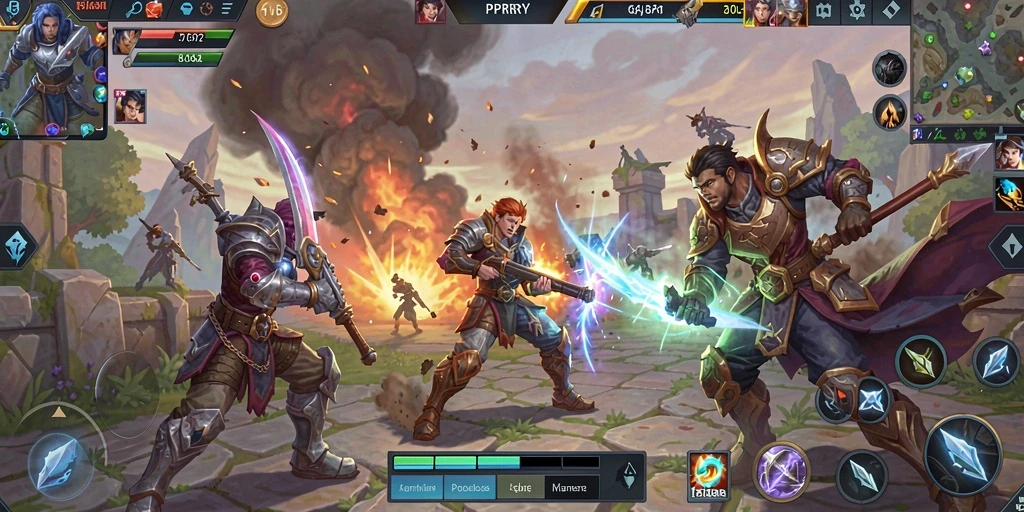 Tampilan gameplay yang penuh aksi di PPRRYY.