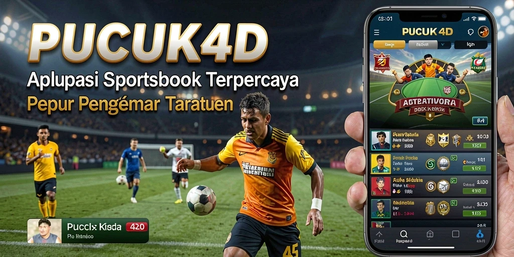 Tampilan menarik dari aplikasi PUCUK4D dengan fokus pada taruhan olahraga.