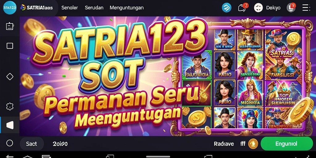 Tampilan gameplay seru di SLOT SATRIA123 dengan banyak hadiah menunggu.