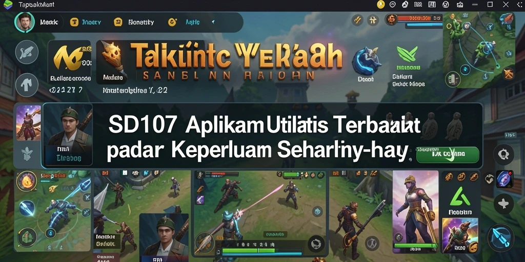 Tampilan antarmuka SD107 yang modern dan intuitif.