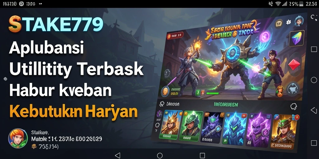 Tampilan antarmuka aplikasi STAKE779 yang jelas dan terorganisir.