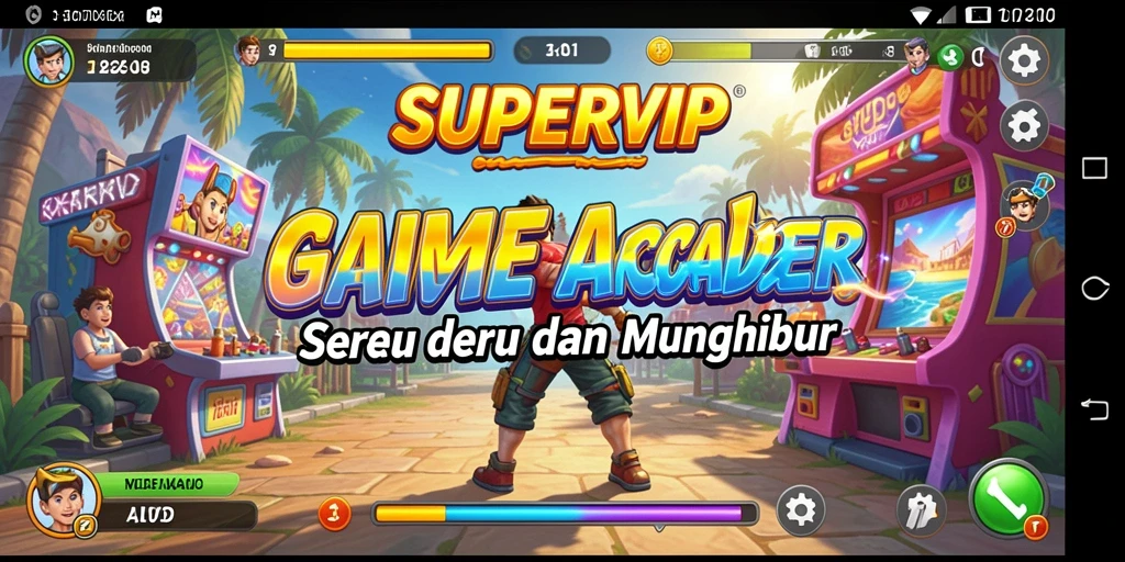 Tampilan gameplay menarik di <strong>SUPERVIP</strong> saat bermain Arcade.