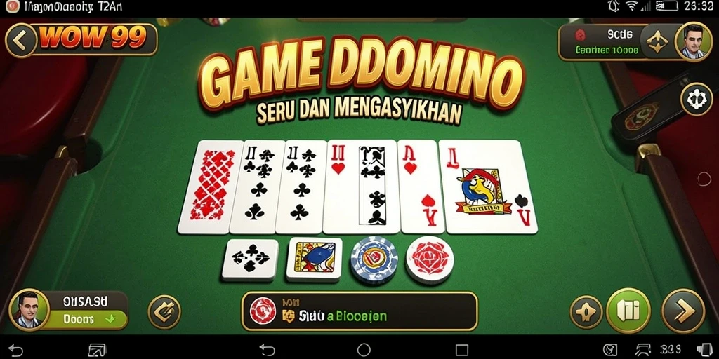 Screenshot permainan WOW99 menampilkan gameplay seru Domino.